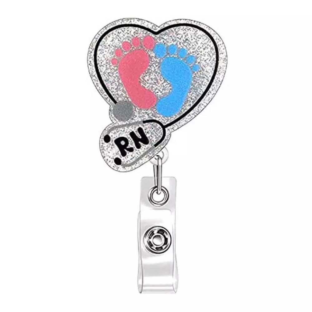 Peds OB Labor Delivery Badge Reel ID Holder